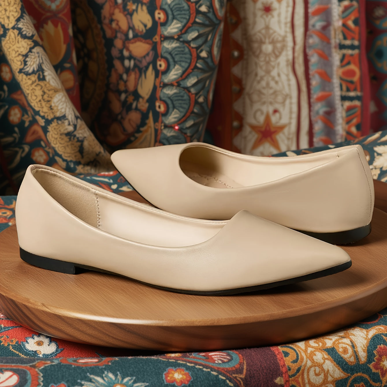 Women's Flat Shoes Casual Slip-On Loafers White Comfortable Flats