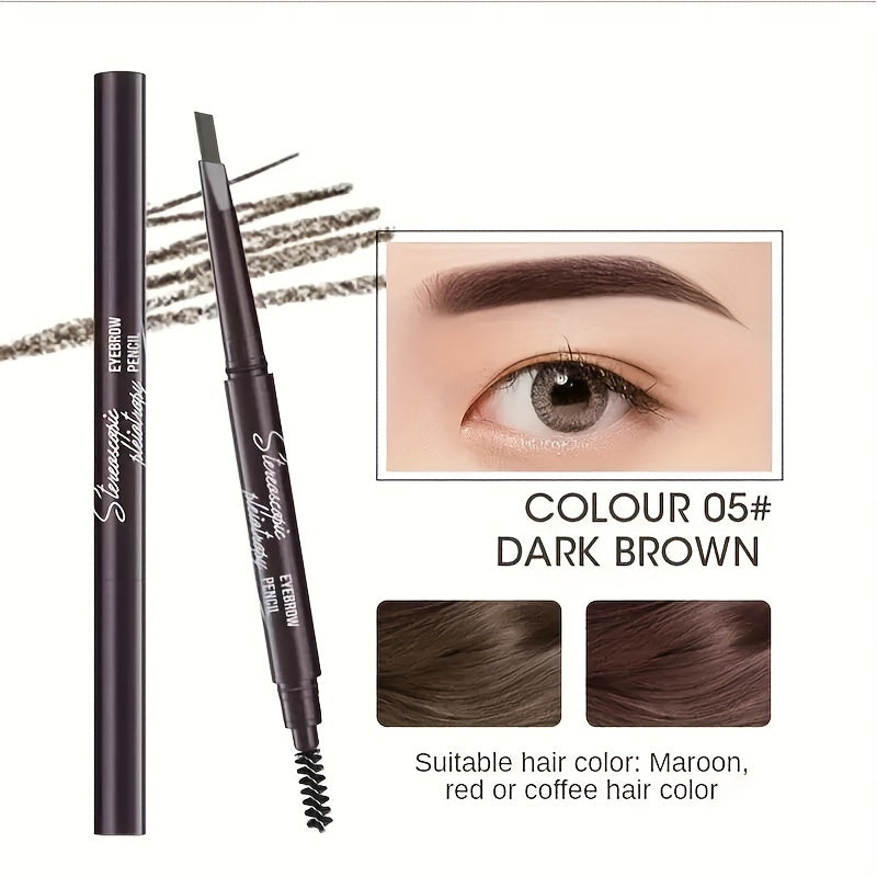 Women Waterproof Double-Ended Eyebrow Pencil Long-Lasting Smudge Proof