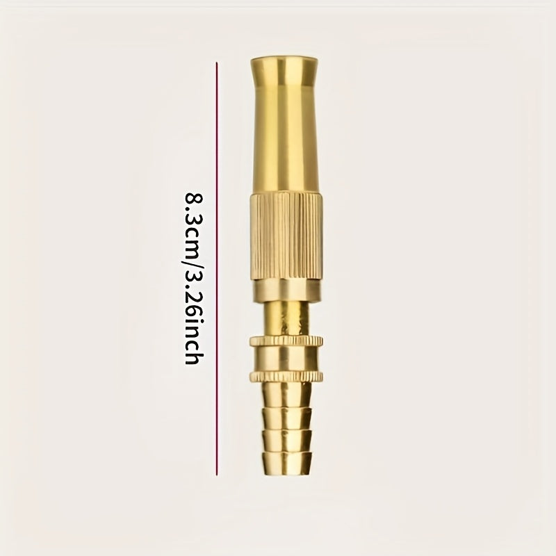 Copper Garden Hose with Nozzle Adjustable Valve Multi-Function Watering System for Car Wash Plants Lawn