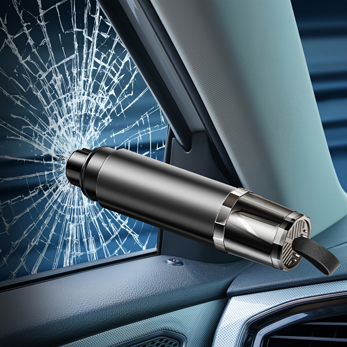 2 Pack Aluminum Alloy Car Window Breaker Safety Hammer Emergency Escape Tool