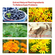 Blueberry Leaf Eye Mask for Dry Eyes Sleep Relaxation Alcohol Free