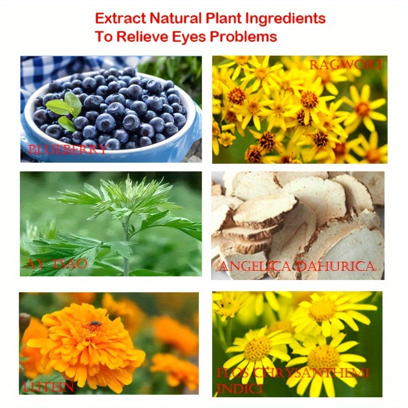 Blueberry Leaf Eye Mask for Dry Eyes Sleep Relaxation Alcohol Free