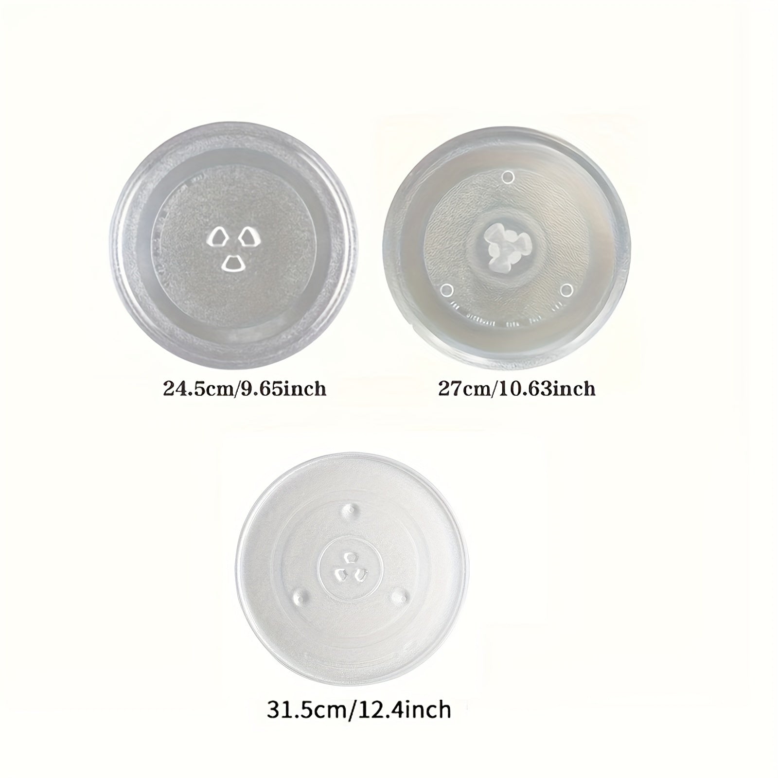 Heat-Resistant Glass Microwave Turntable Plate for Kitchen and Dining