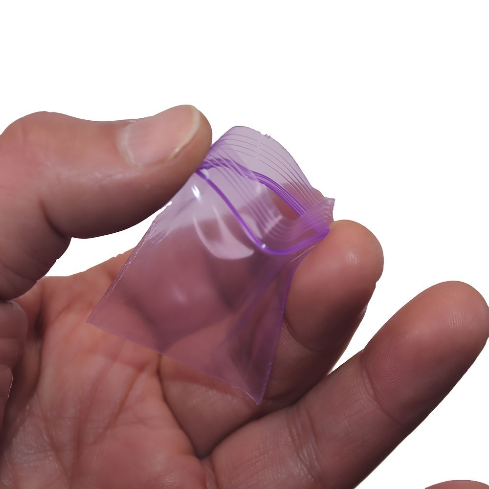 100 штук маленьких многоразовых самозапирающихся мешков для хранения 4x4.5см для ключей, таблеток