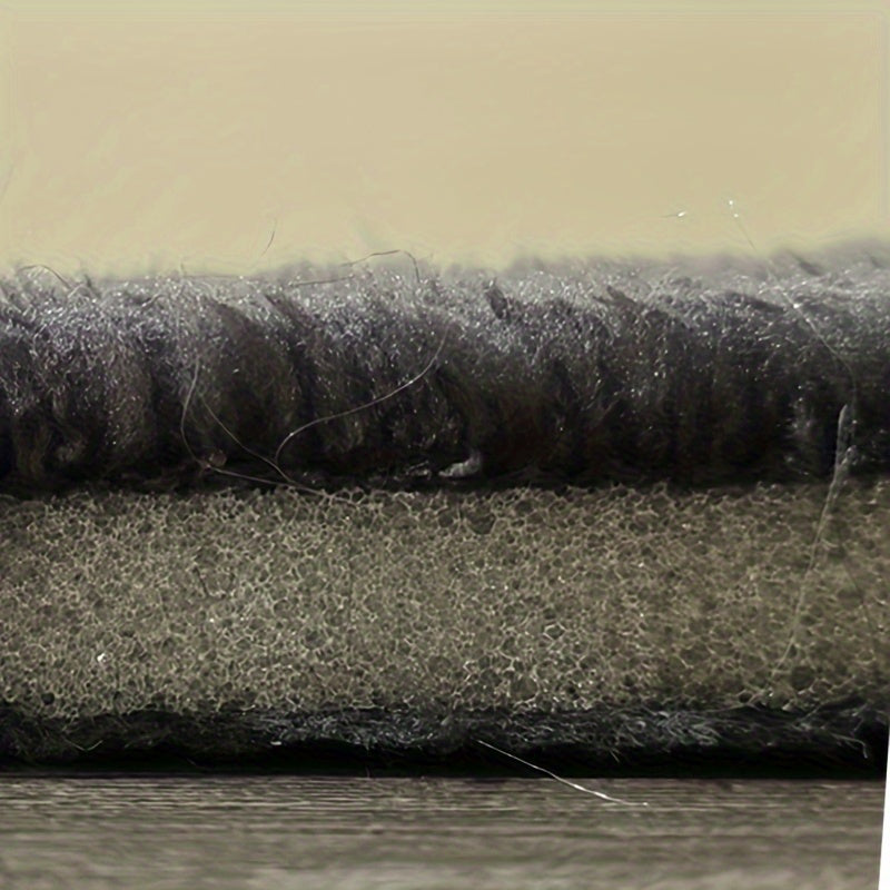 Oblong Bath Rug Non-Slip Quick-Dry Absorbent Polyester 1.8cm Thick