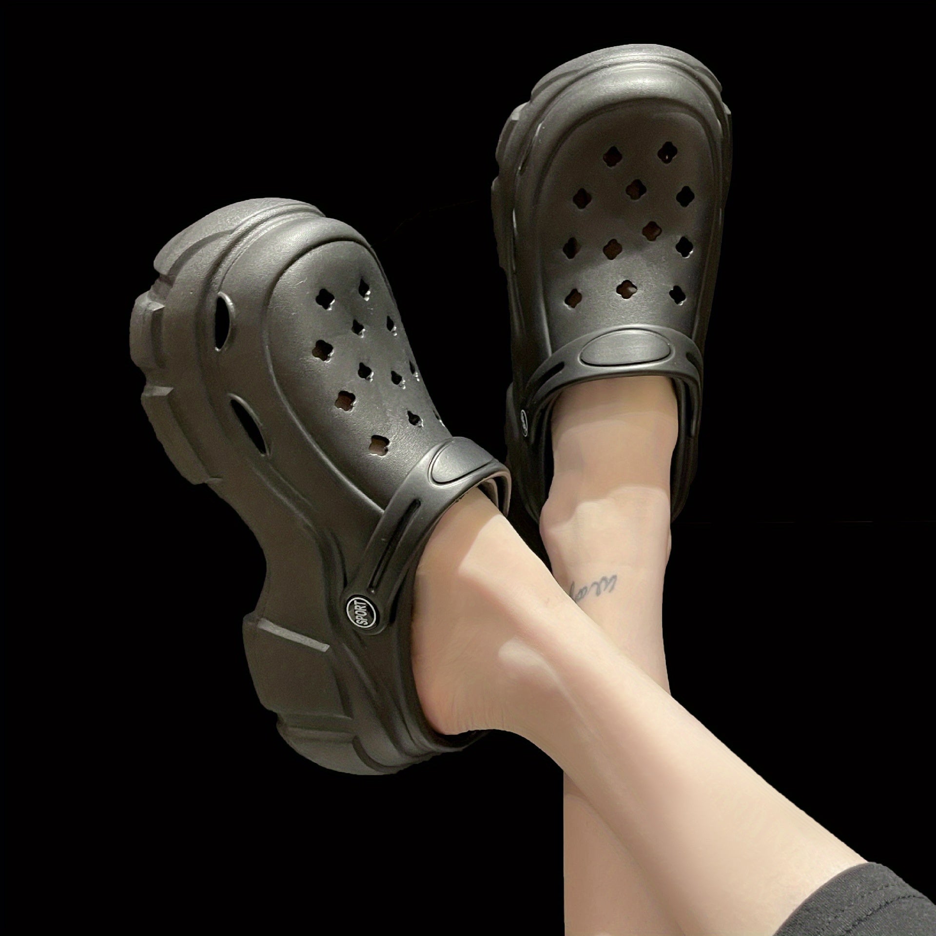 Women's Platform Chunky Clogs Non Slip Slide Sandals Outdoor Beach Shoes