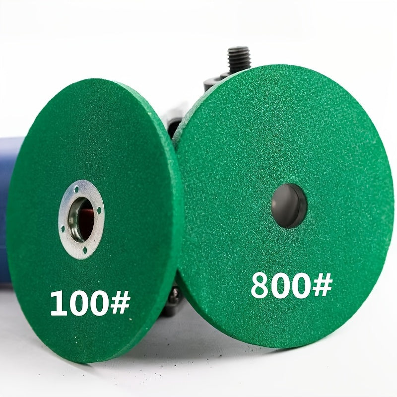 Juego de piedra de afilar de resina de 2 piezas para cuchillos, tijeras, herramientas, eliminación de óxido