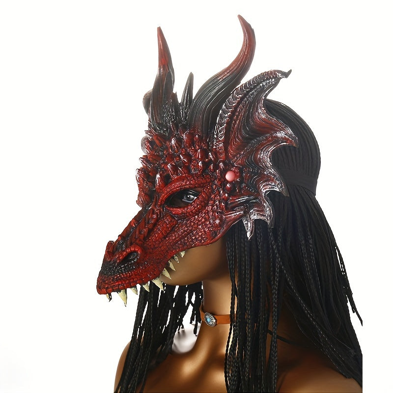 Dragon Mask Cosplay Costume Mask for Halloween and Parties Made of PU Material