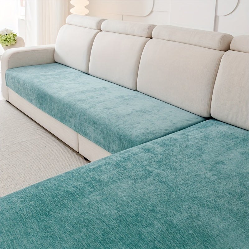 Chenille Sofa Protector Set Non-Slip Scratch-Resistant Machine Washable Pet-Friendly Covers for Armchair Loveseat 3-Seat 4-Seat Sectional
