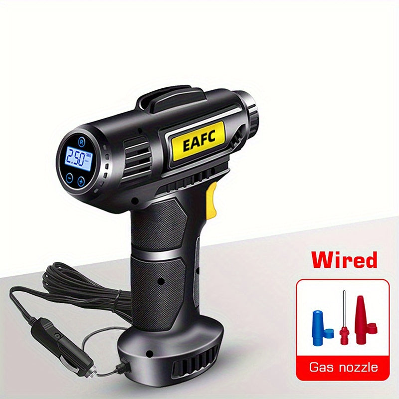 Portable Car Air Compressor Wireless Tire Inflator with LED Light 120W