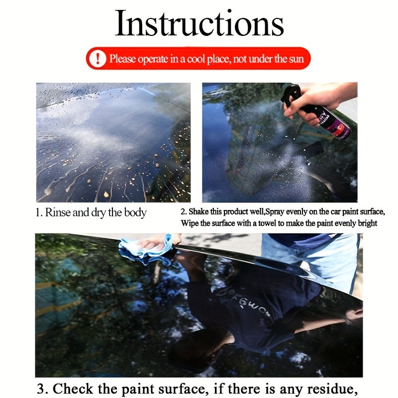 Spray de recubrimiento cerámico para coches para todos los vehículos, cera líquida de brillo rápido
