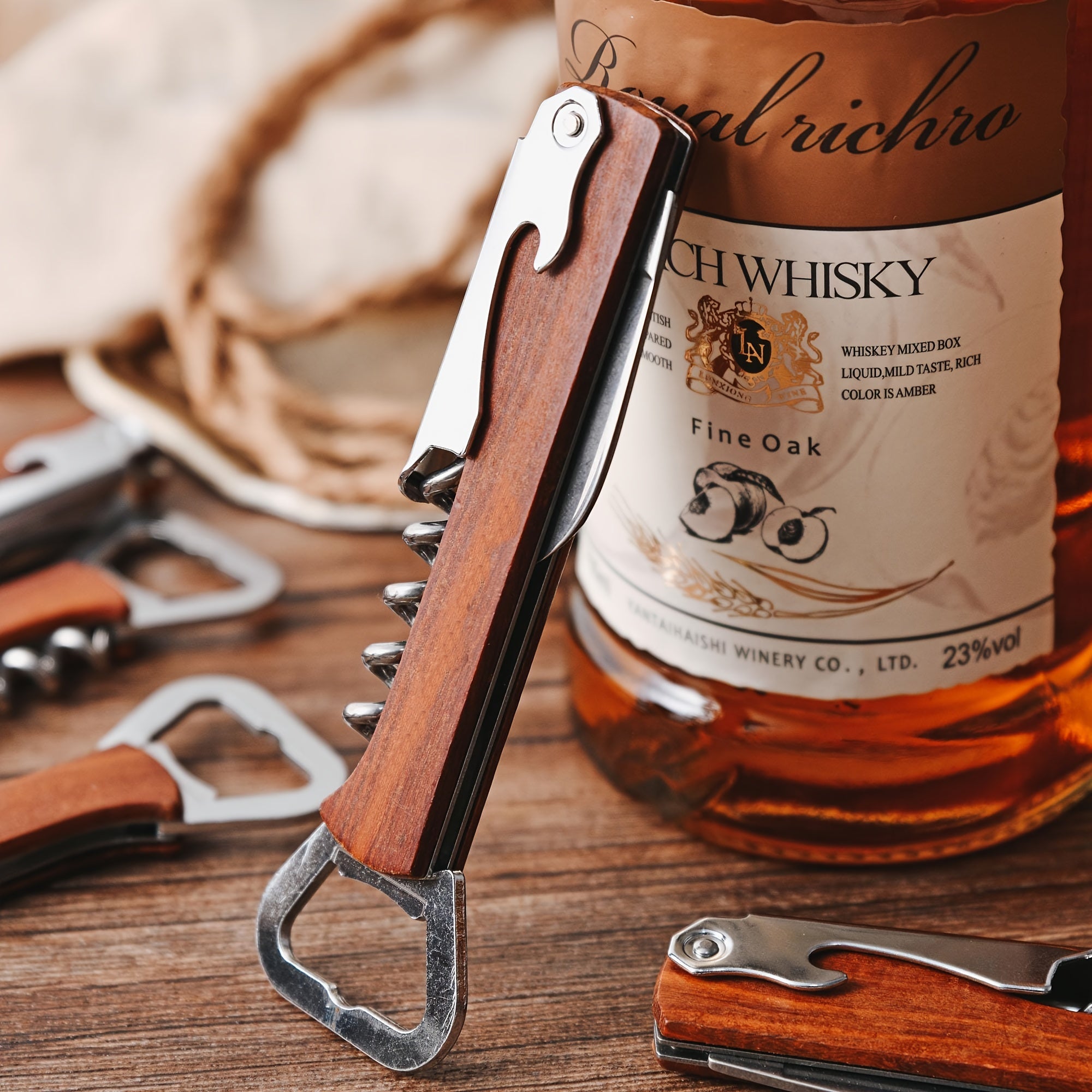 Personalized Wine Bottle Opener Stainless Steel Gift for Weddings Parties