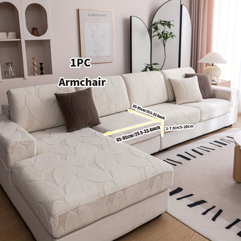 Растяжимый жаккардовый чехол для дивана на все сезоны, моющийся, противоскользящий, подходит для гостиной и офиса