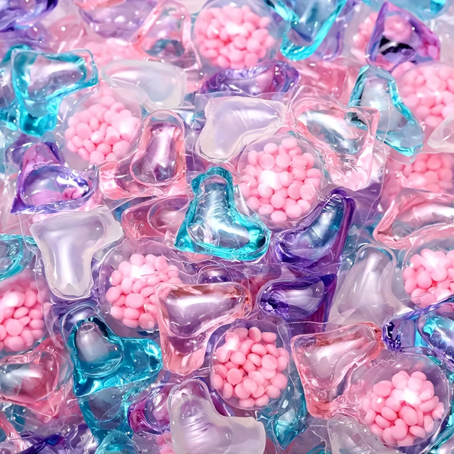 5-in-1 Laundry Gel Beads with Long-Lasting Fragrance Mite Removal Brightening