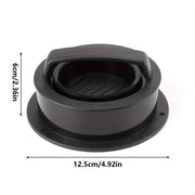 3-in-1 qo'lda burger pressi, yopishmaydigan qoplama va pishirish qog'ozi bilan