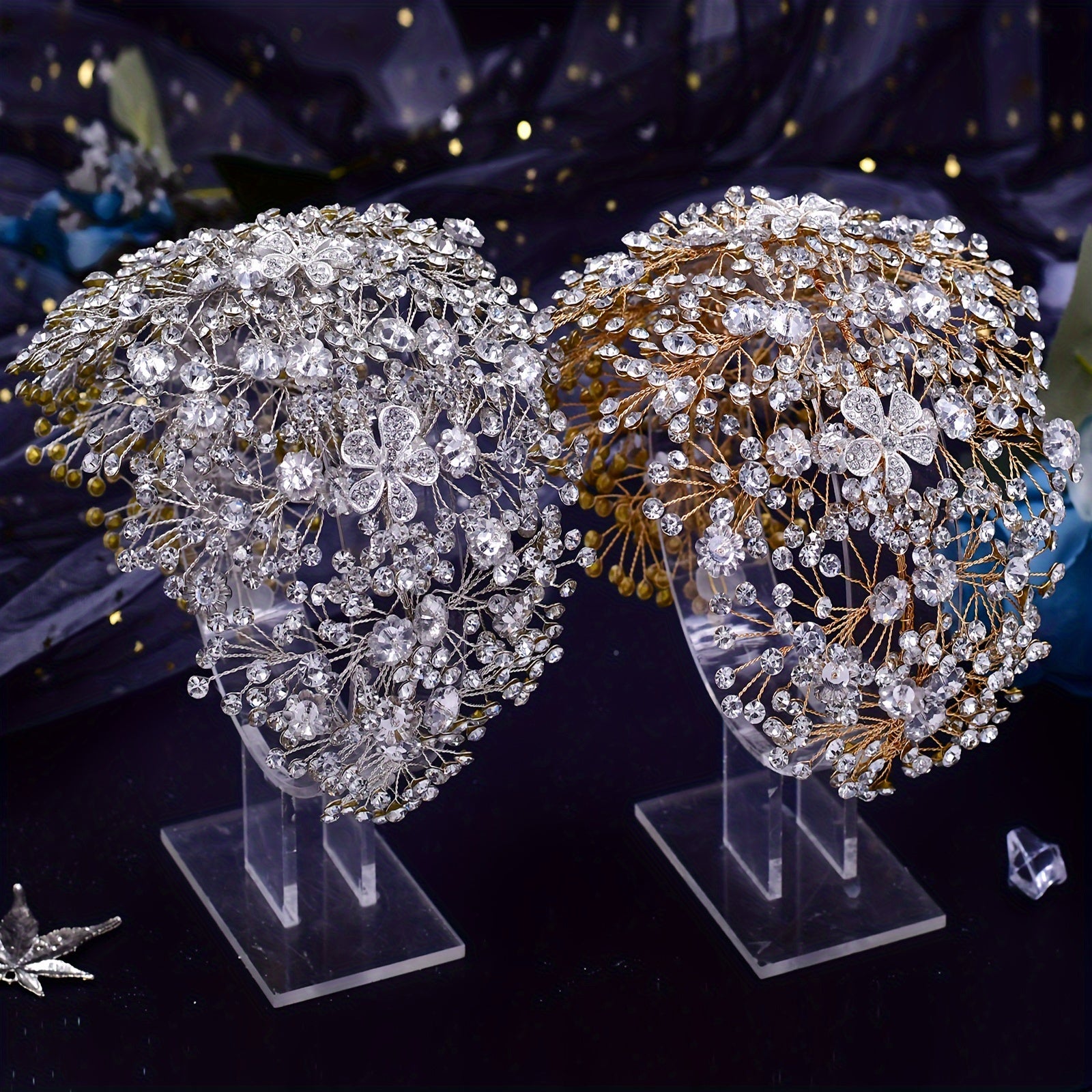 Women's Bridal Wedding Hair Jewelry Rhinestone Headpiece Accessories