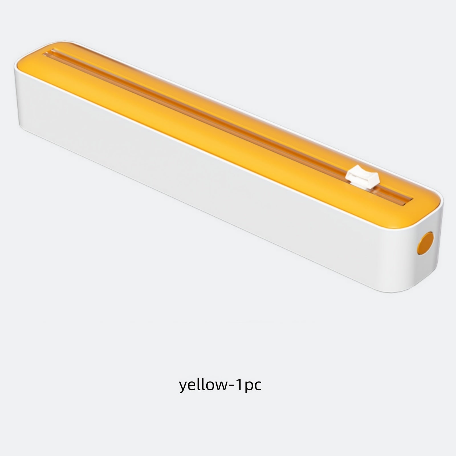 2-in-1 Plastic Wrap and Foil Dispenser with Slide Cutter and Suction Cup Base