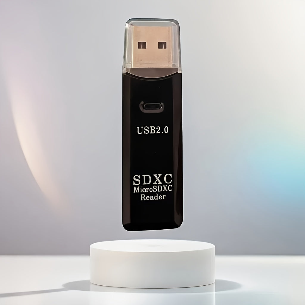 USB 2.0 Mini SD Card Reader for High-Speed Data Transfer Plug and Play Compatible with SD and TF Cards