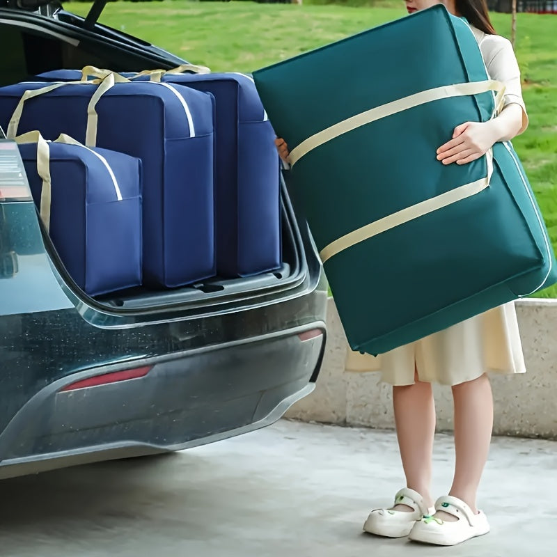 Extra Large Heavy Duty Storage Bag with Zipper Handles for Moving and Organization