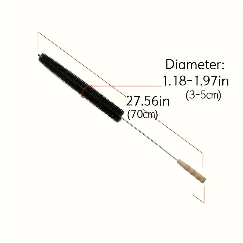 Cepillo de limpieza de acero inoxidable de mango largo para cocina, baño y muebles