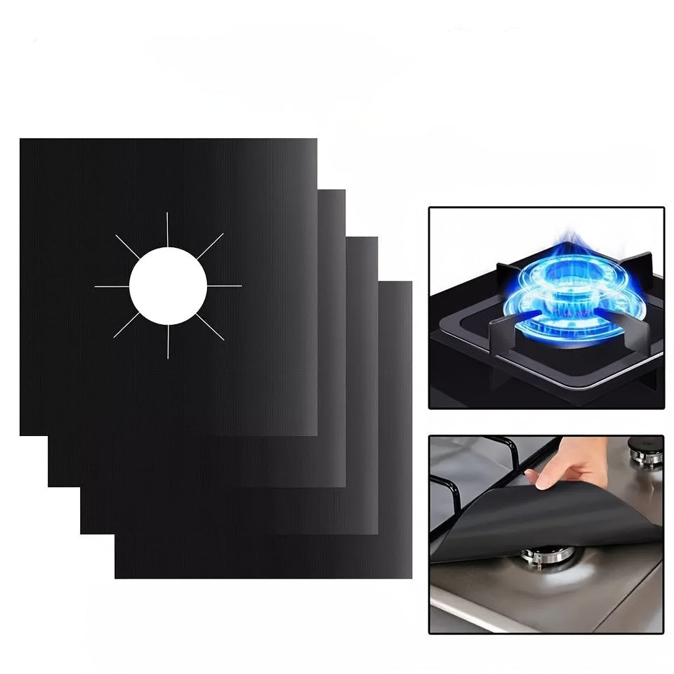 Reusable Gas Stove Burner Protector Pad, Heat-Resistant, Easy to Clean, 0.12mm Thickness