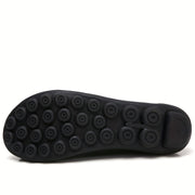 Ayollar uchun gulli bezakli tekis poyabzal, bir xil rangli, osongina kiyinadigan loaferlar