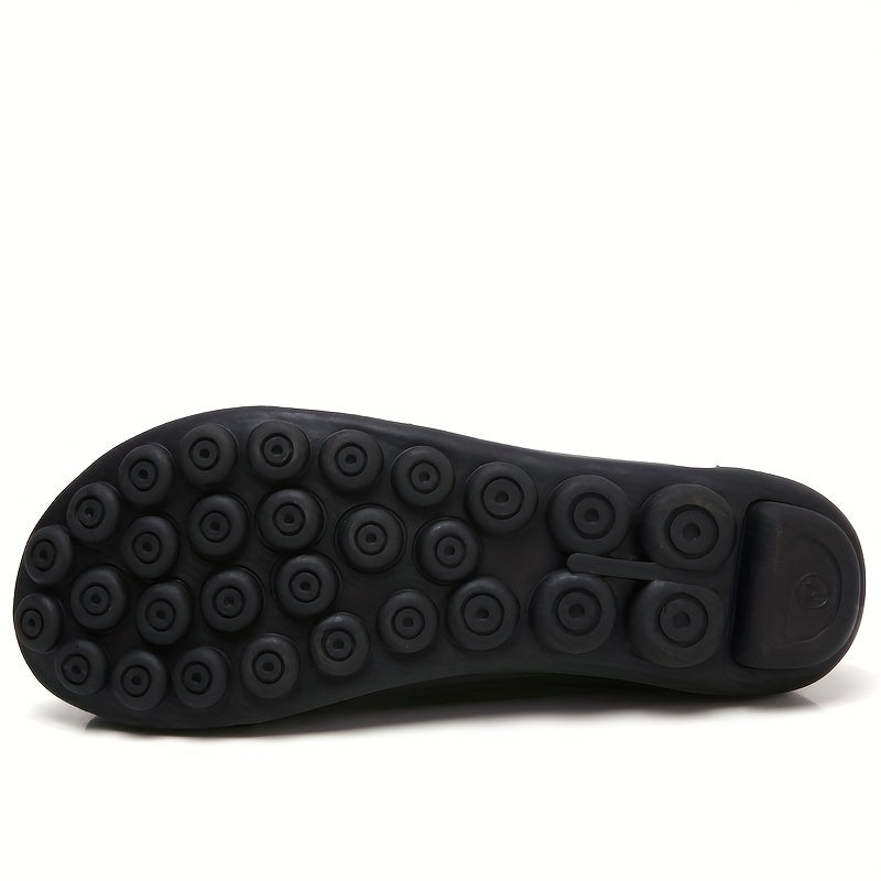 Women's Flower Decor Flat Shoes Solid Color Slip-On Loafers