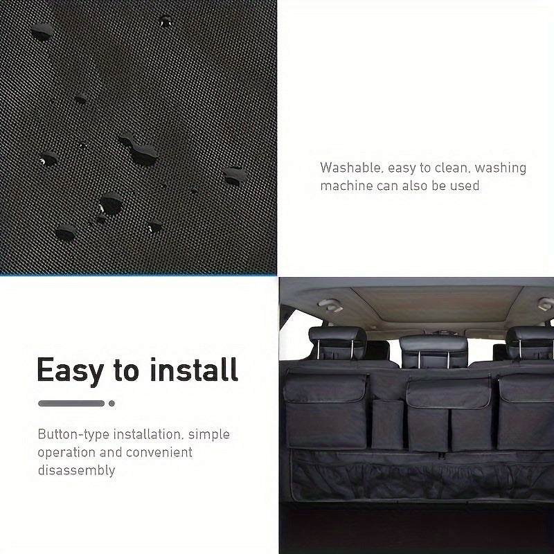 Автомобильный багажник для хранения, сумка из Oxford, складная, с большой вместимостью, автомобильный органайзер