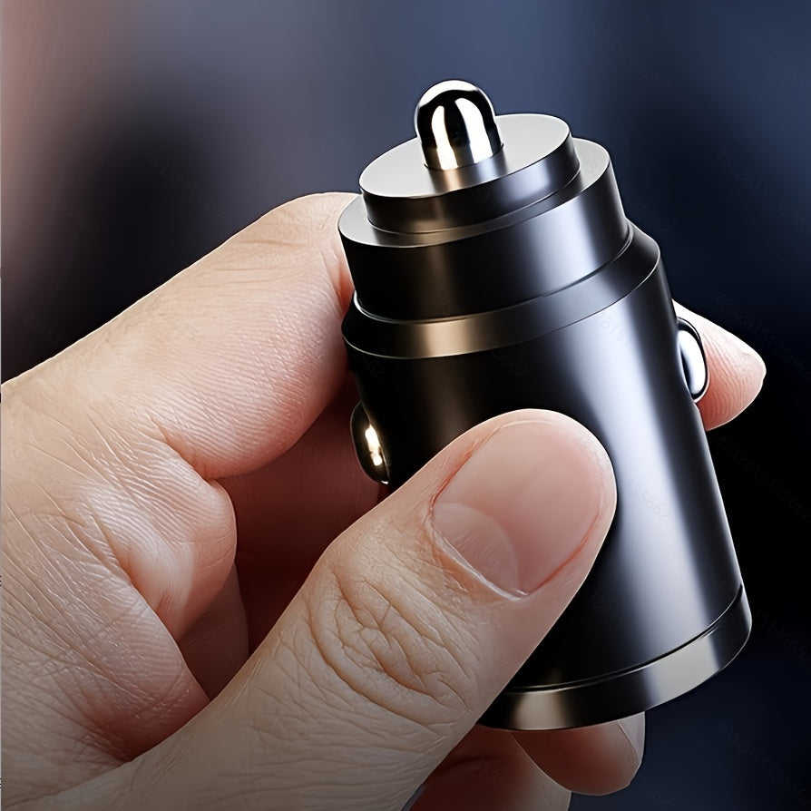 100W Dual Port Car Charger Fast Charging QC Type C Compact Lightweight Compatible with iPhone Galaxy Pixel