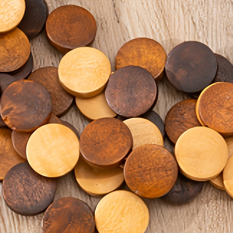 Conjunto de joyería estilo boho: pendientes, collar y pulsera de cuentas de madera para uso diario o en fiestas