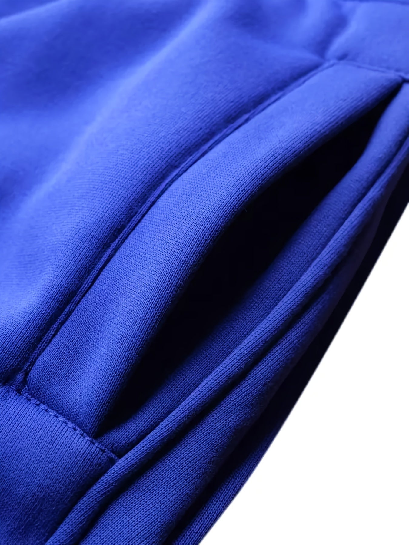 Katta va baland erkaklar uchun yuk sumkali shimlar, qulay fit, polyester, bir xil rang