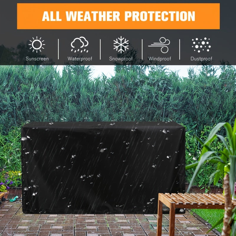 Tashqi dek qutilari uchun bardoshli UV-ga chidamli qoplama, bog' saqlash mebellarini himoya qiladi.