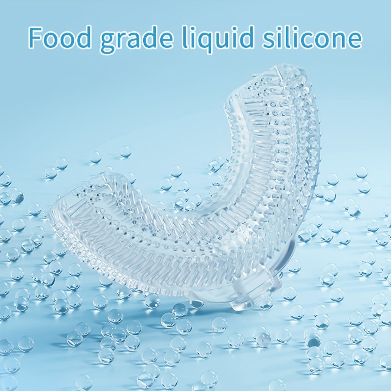 Cepillo de dientes eléctrico en forma de U para niños, limpiador dental, temporizador de seis velocidades