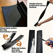 Silicone Stove Counter Gap Covers 2 Pieces Heat-Resistant Anti-Slip Kitchen Accessories