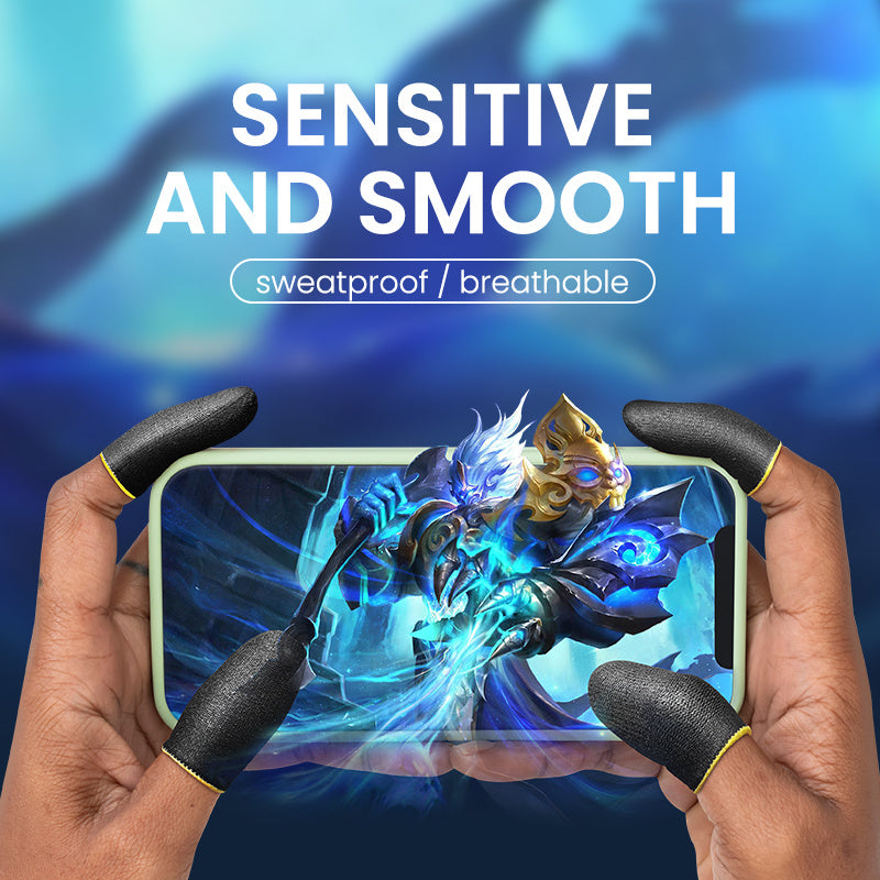 20 перчаток-накладок для пальцев для игрового контроллера, рукавицы для PUBG, водонепроницаемые, не царапающие, сенсорный экран, накладки на большой палец