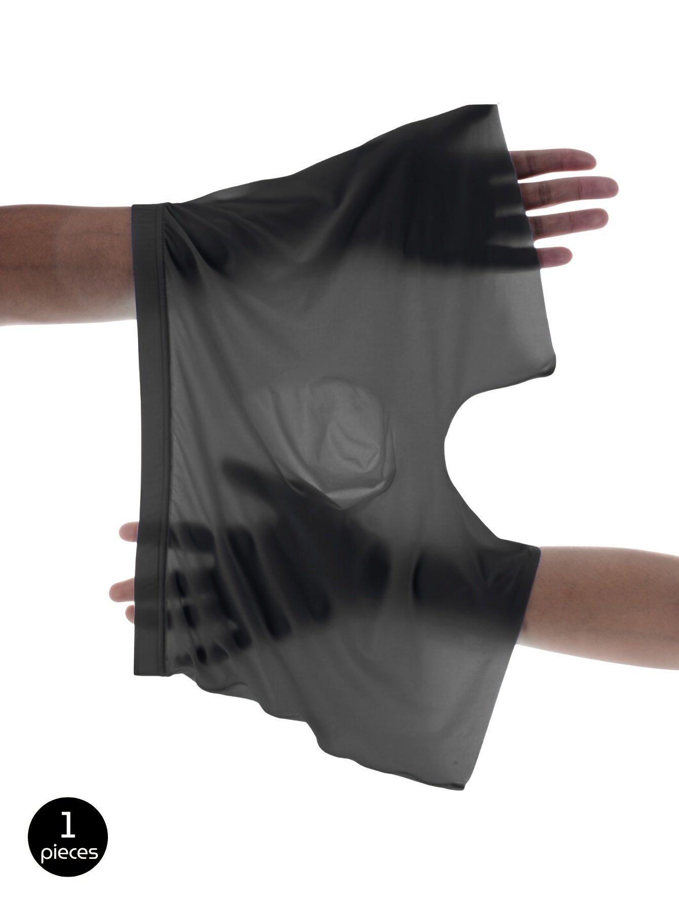 Pack de 3 bóxers semi-translúcidos para hombre de algodón-poliéster transpirable con elastano