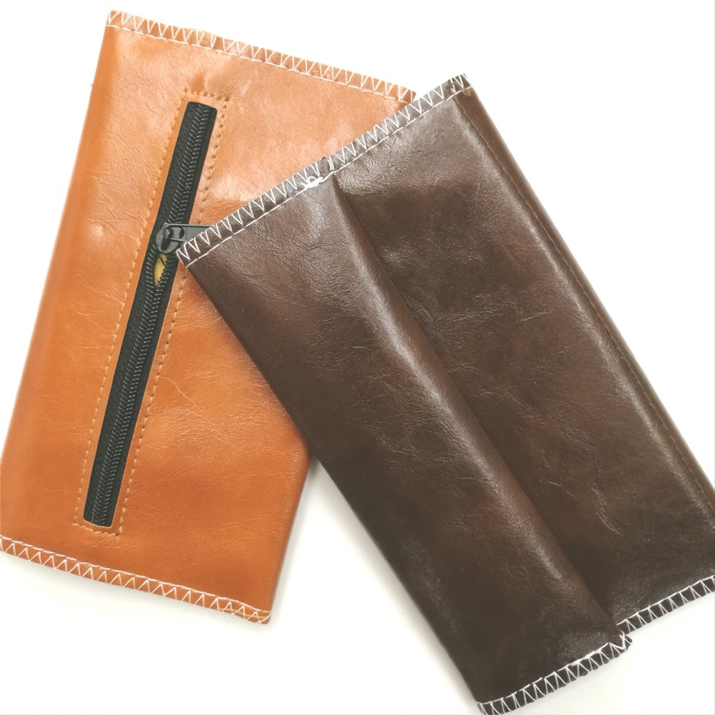 Unisex PU Leather Tobacco Pouch Case Portable Cigarette Rolling Bag