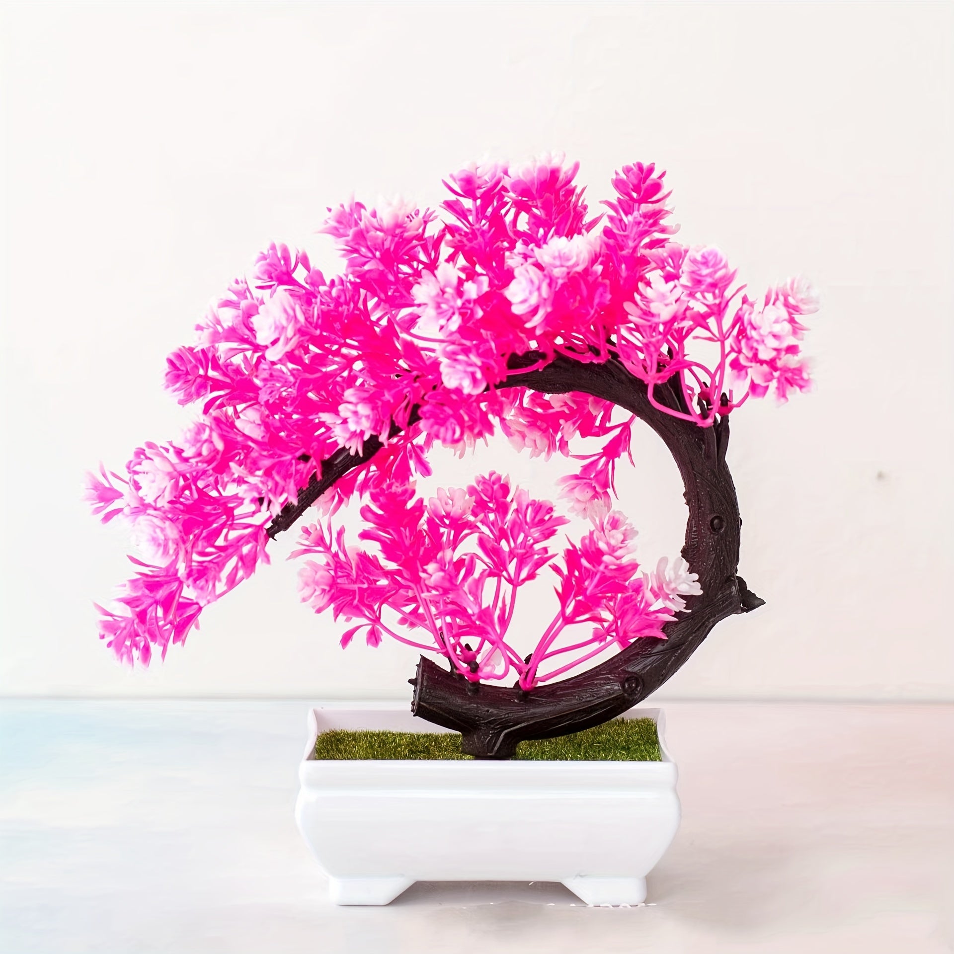 1 шт. Искусственное сосновое бонсай дерево, пластиковый цветочный Ornament в контейнере для дома, комнаты, сада, столешницы, праздничного декора, не требует электричества