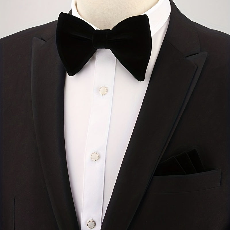 Men's Bow Tie and Pocket Square Set for Weddings Parties and Gifts