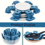 Set of 6 Round Felt Pot Holders Heat Resistant Non-Slip Kitchen Mats for Pots and Dishes