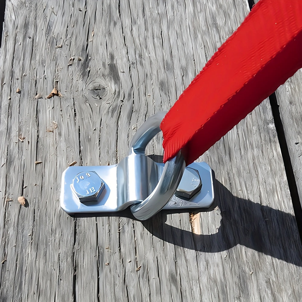 4 Sets Cargo Lashing D Ring Staple Cleat Tie Down Rings for Trailers Vans