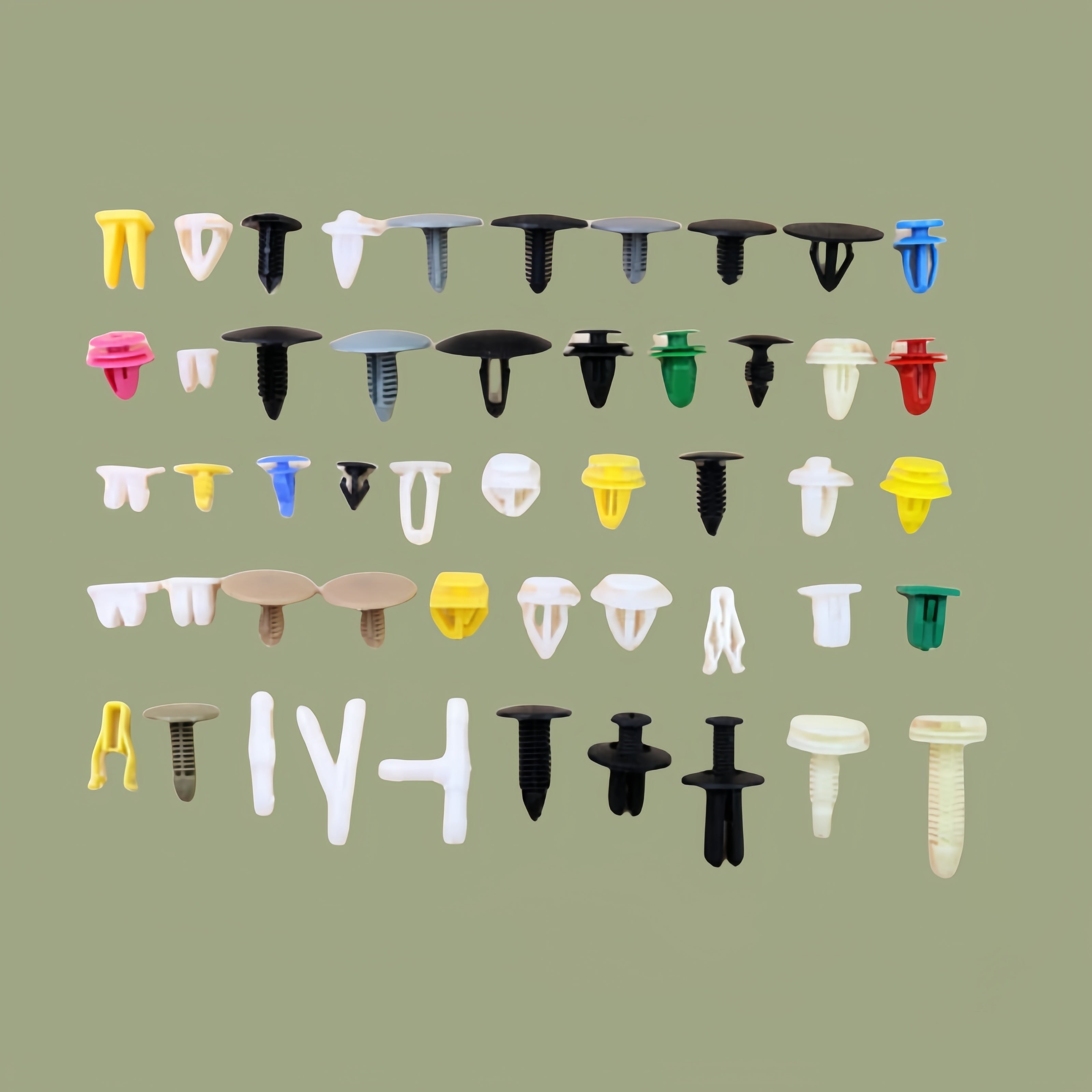 Universal Auto Fastener Set 100Pcs Plastic Clips Rivets for Car Panels