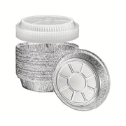20 Pack Aluminum Foil Pans with Lids 22.86cm for Baking and Takeout