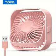 Mini USB Desk Fan Portable Quiet Table Fan with High Airflow for Bedroom RV Ventilation
