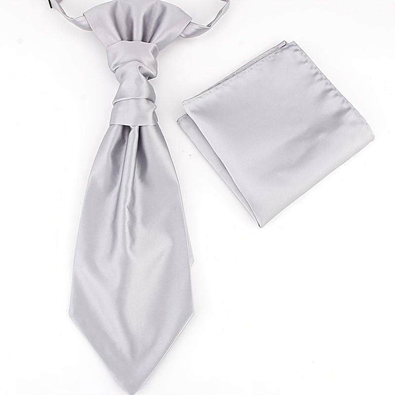 Men's Paisley Pattern Necktie and Pocket Square Set for Gifting