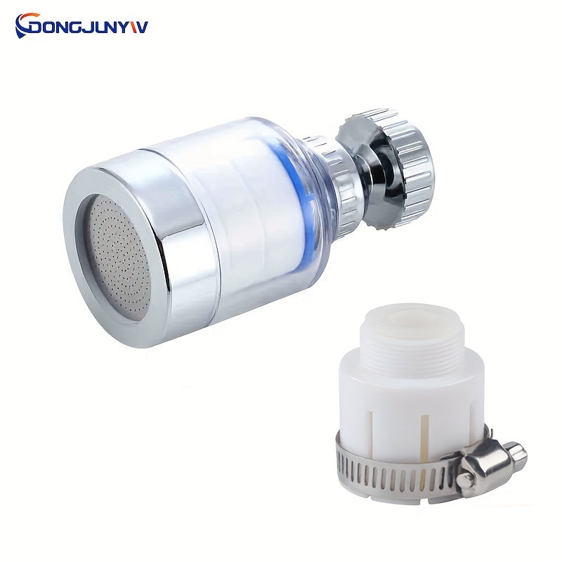 Rotating Faucet Extender for Kitchen and Bathroom Splash-Proof Nozzle Water-Saving Bubbler