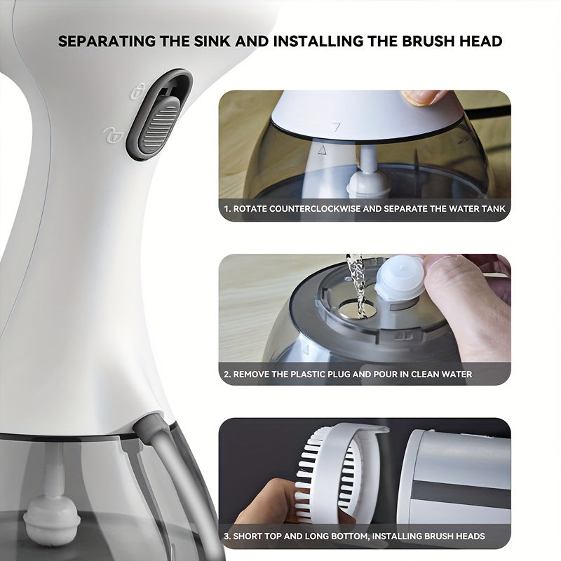 Handheld Garment Steamer 1500W Portable Iron with 300ml Water Tank for Home Travel