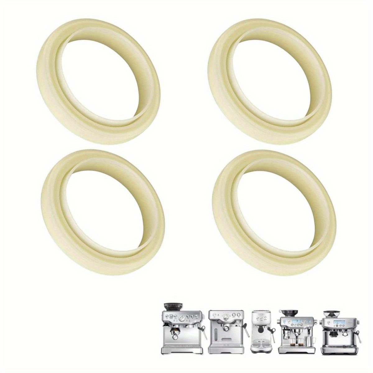 Set of 4 54mm Espresso Machine O-Ring Seals for Coffee Maker Replacement