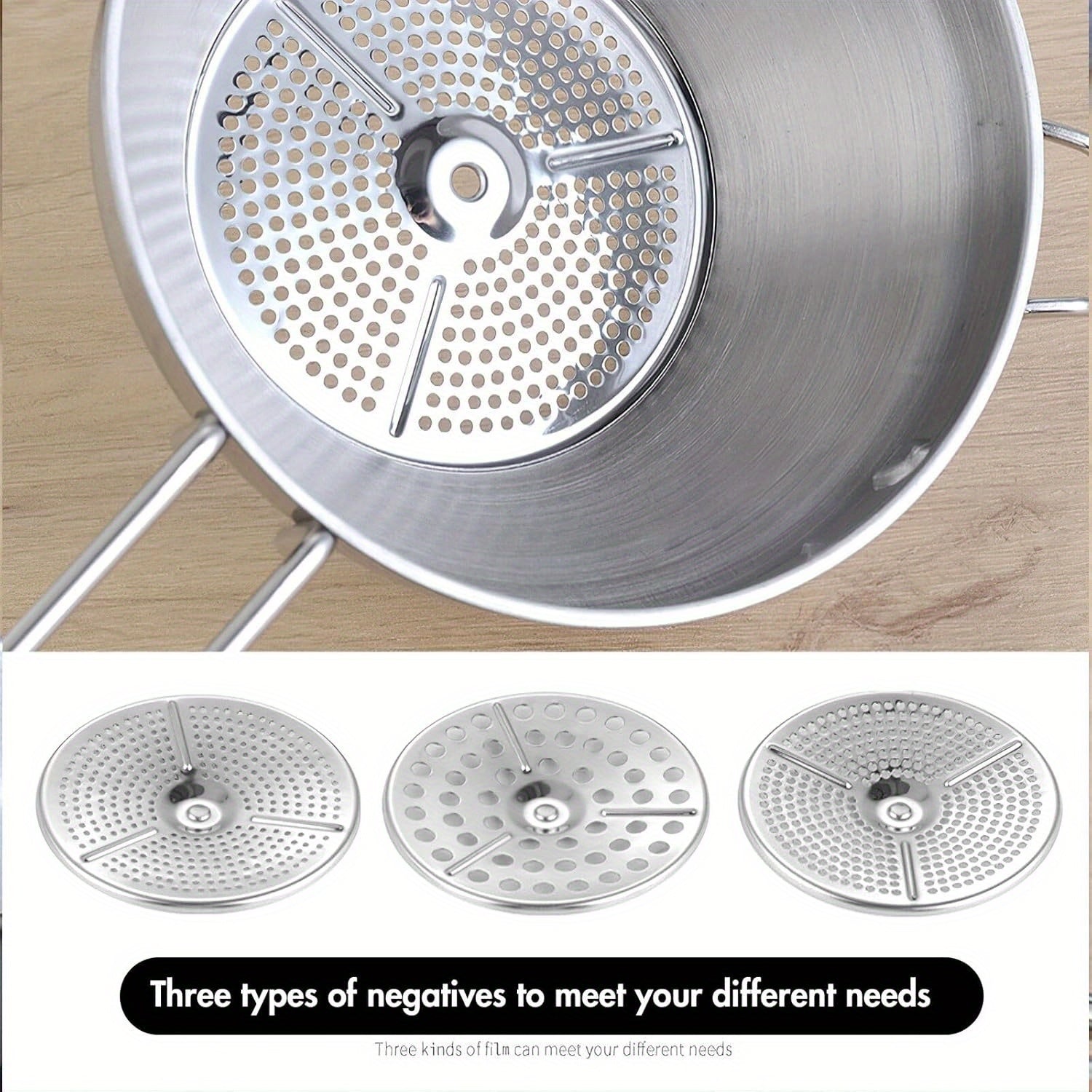 Uy va restoran uchun 3 ta plitali zanglamaydigan po'latdan yasalgan oziq-ovqat maydalagich