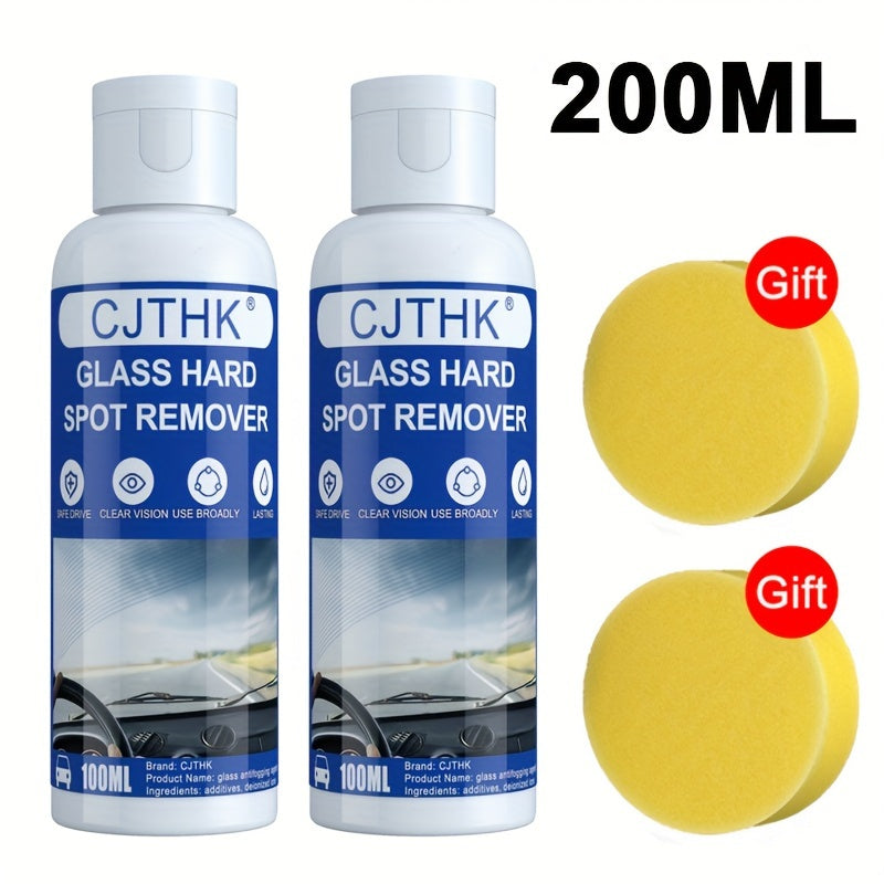 Car Glass Cleaner Rainproof Anti-Fog Polishing Degreasing Heavy Spot Removal